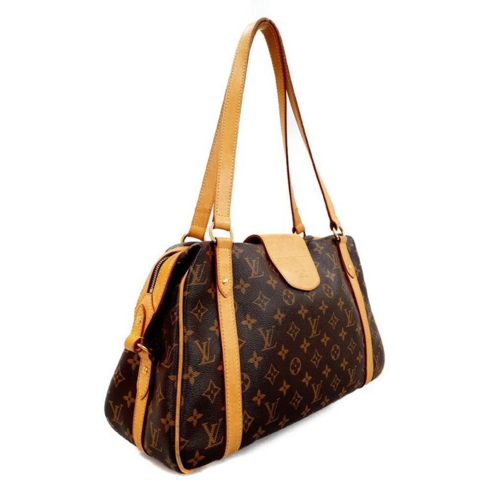 Louis Vuitton Leather Stresa Monogram Brown Shoulder Bag